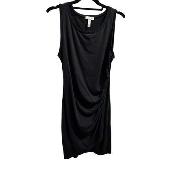 🍒 2/$20 🍒 Black Medium Tank Dress with Ruched Side, Knee Length - Picture 1 of 5